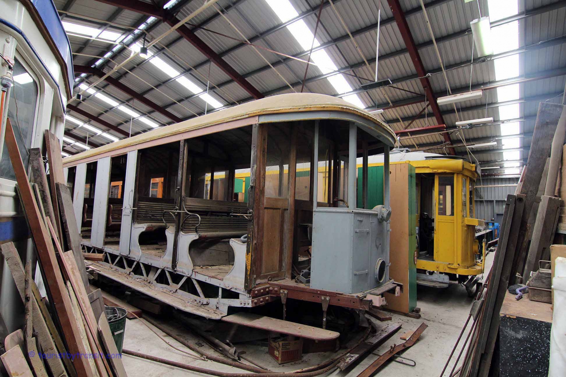 Another O-class tram in restoration