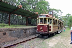 National Park end of the Tram Museum line with a Melbourne car.